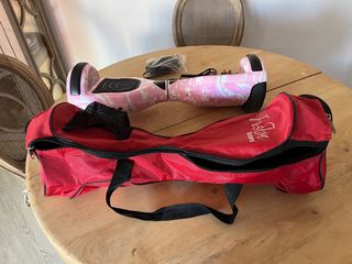 Hoverboard rosa camuflaje + bolso