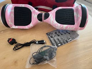 Hoverboard rosa camuflaje + bolso