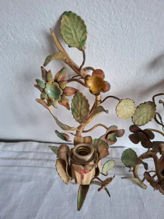 Coppia applique vintage antica