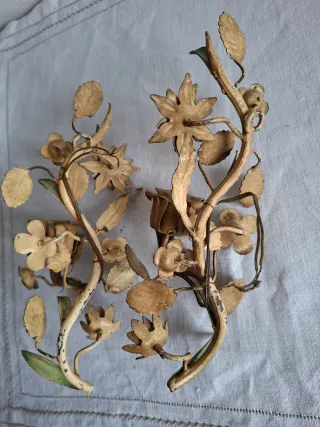 Coppia applique vintage antica