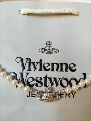 Colgante Vivienne Westwood Perlas Plata