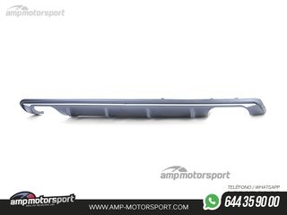 DIFUSOR TRASERO DOBLE IMPRIMADO CON COLAS PARA AUDI A3 8V SEDAN/CABRIO 2012-2016