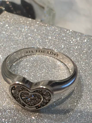 Anillo Corazón Plata Ley