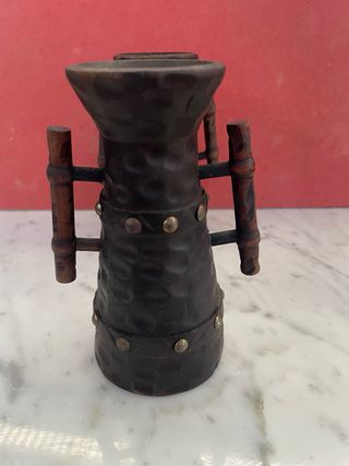 Pareja Cántaros Madera Antiguos