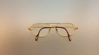 Gafas Cartier Vintage Años 80 Oro/Plata