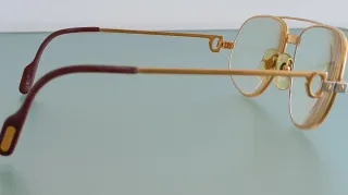 Gafas Cartier Vintage Años 80 Oro/Plata