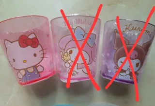 Bicchieri Sanrio di plastica