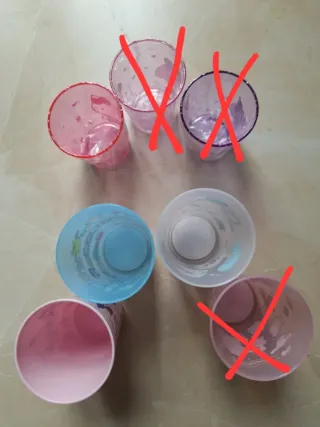 Bicchieri Sanrio di plastica