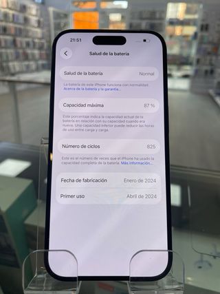 iPhone 15 Pro 256GB Negro