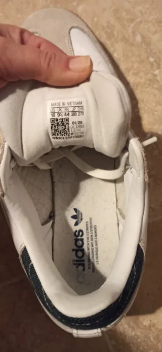 Adidas Beige/Blanco Talla 44