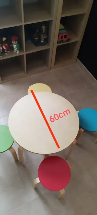 Mesa infantil redonda 60cm