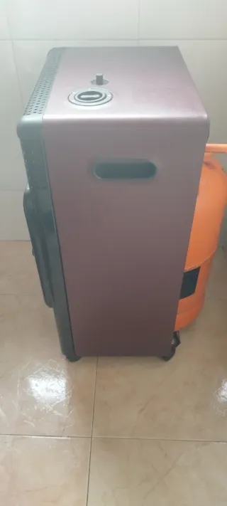 Estufa de gas efecto fuego