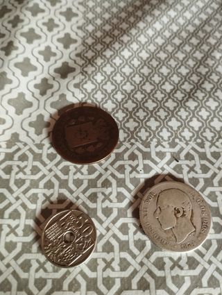 Lote 3 monedas antiguas España