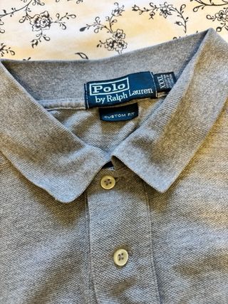 Polo Ralph Lauren Gris Manga Larga