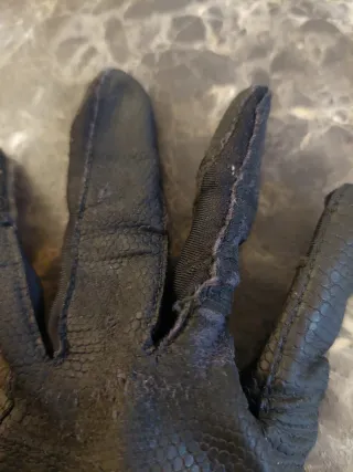 Guanti donna equitazione Tattini neri oro