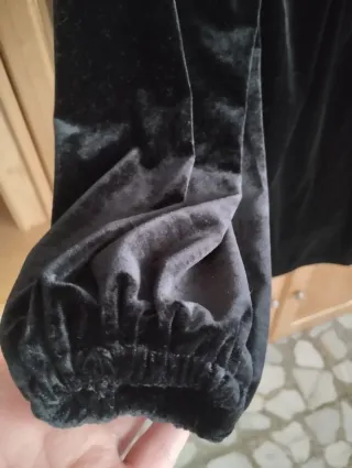 Vestido Terciopelo Negro Talla S