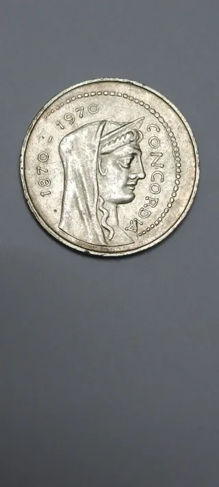Moneta 1000 Lire Argento 1970 Concordia