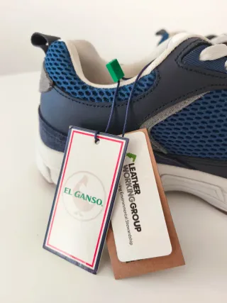 Zapatillas El Ganso Azul y Blanco