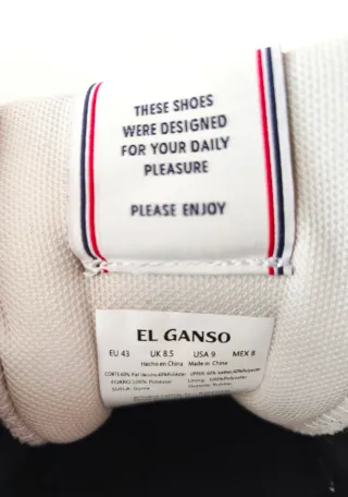 Zapatillas El Ganso Azul y Blanco