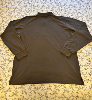 Polo Tommy Hilfiger manga larga marrón