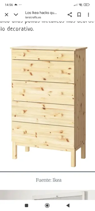 Cómoda Ikea Madera Pino