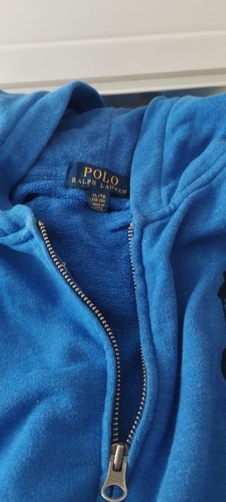 Sudadera Polo Ralph Lauren Azul y sudadera blanca
