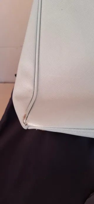 Borsa Prada Galleria Saffiano Blu Oro