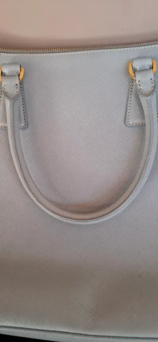 Borsa Prada Galleria Saffiano Blu Oro