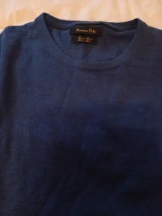 Jersey Lana Massimo Dutti Azul Marino Talla M