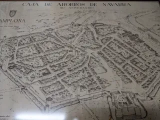 Mapa Pamplona 1560 Joaquín Arazuri
