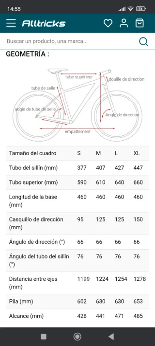 Bicicleta Rockrider 520 Talla XL