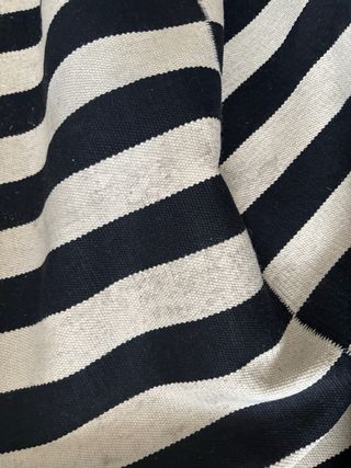 Alfombra IKEA STOCKHOLM rayas negro/hueso