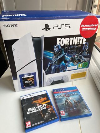 Consola Playstation 5 + 2 Mandos + 2 juegos