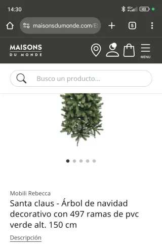 Árbol de pino de Navidad Maisons du Monde