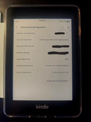 Kindle Paperwhite 10ª Gen E-reader + funda