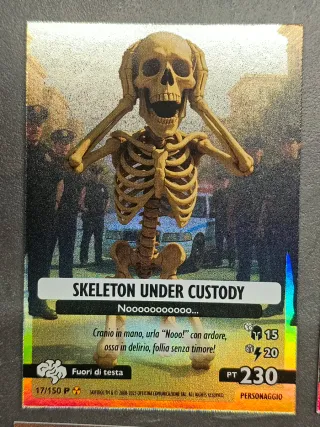 Skeleton Under Custody Carta Brainrot 17 Nucleare