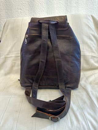 Mochila de cuero unisex