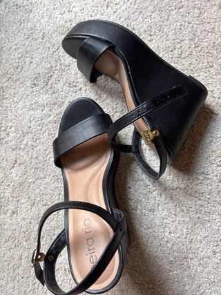 Sandalias Plataforma Beira Rio Negras