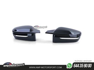 CARCASAS DE ESPEJOS PARA BMW SERIE 8 G14/G15/G16 LOOK M NEGRO BRILLO