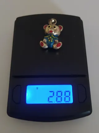 Colgante Oso Vintage Plata 925 - Italia