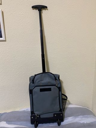 Maleta de cabina MINI MAX negra y gris