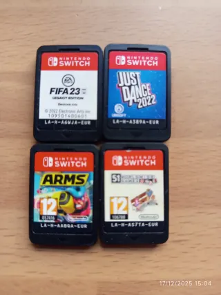 4 Juegos Nintendo Switch: FIFA 23, Just Dance 2022