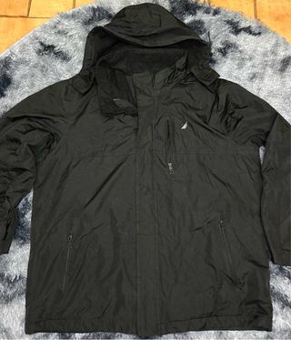 Casaco Corta-Vento Nautica Preto com Forro