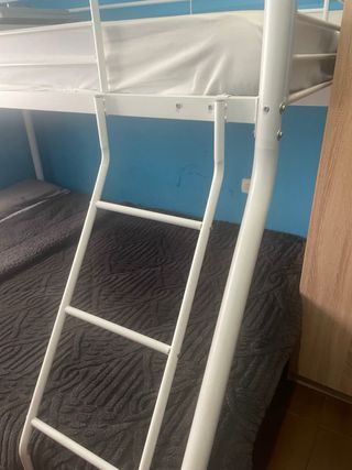 Cama litera blanca