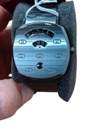 Orologio Gucci Grip Uomo Argento Nuovo