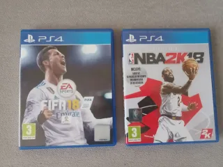 FIFA 18 y NBA 2K18 PS4