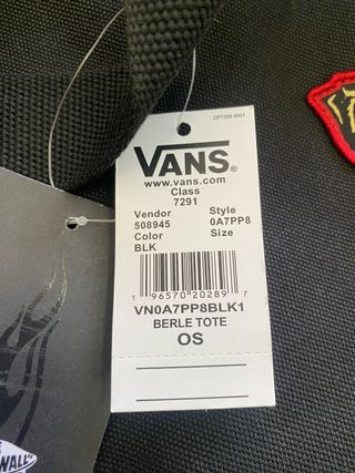 Bolso Tote Vans Elijah Berle Negro