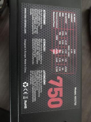 Fuente Alimentación NOX URANO 750W