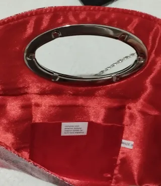 Bolso de mano clutch fucsia