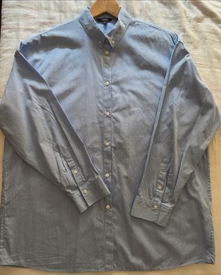 Camisa Massimo Dutti Rayas Azul